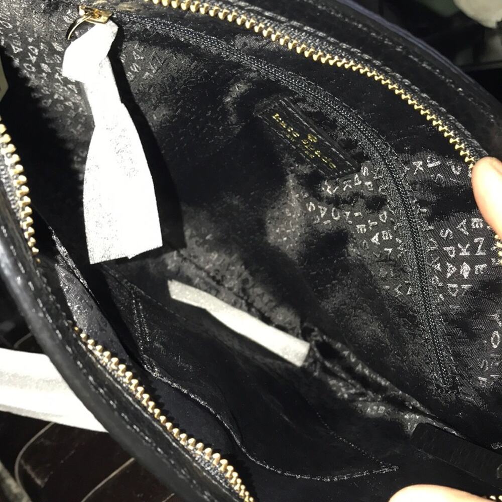 NWT Kate Spade Cora Blck WALET NOT INCLUDED capsule minimalist crossbody handbag - Picture 3 of 4